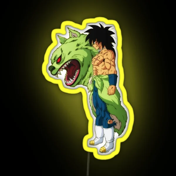 Broly And His Childhood Friend RGB Neon Sign