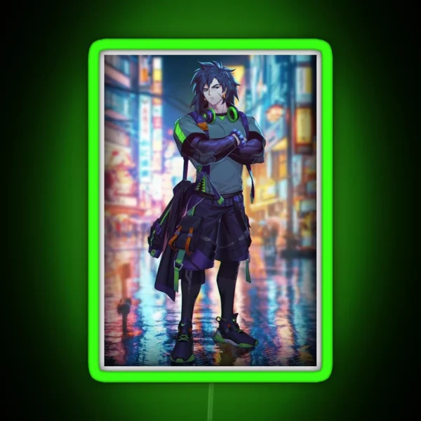 Broly Anime Poster RGB Neon Sign