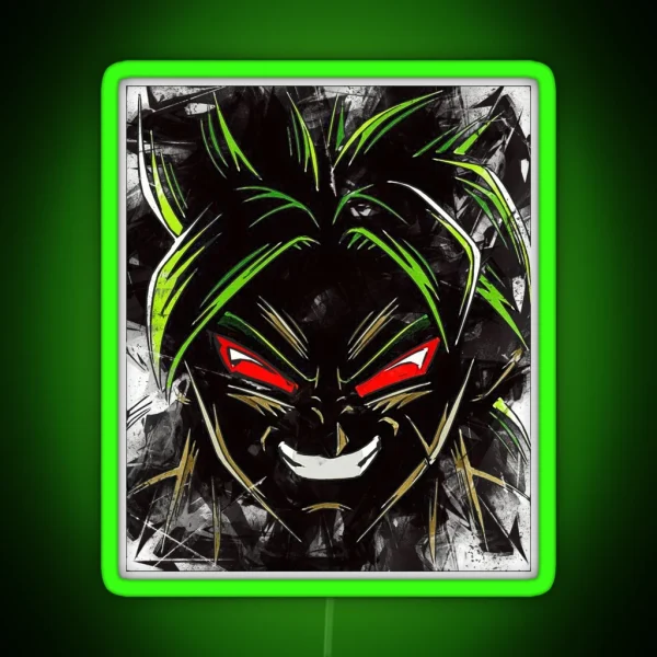 Broly Bring It On RGB Neon Sign