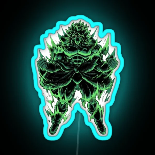 Broly Broly Broly Broly Broly Broly Broly Broly Broly RGB Neon Sign