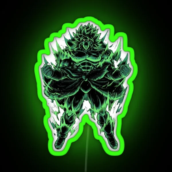 Broly Broly Broly Broly Broly Broly Broly Broly Broly RGB Neon Sign