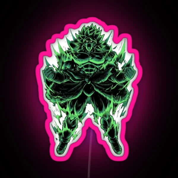 Broly Broly Broly Broly Broly Broly Broly Broly Broly RGB Neon Sign