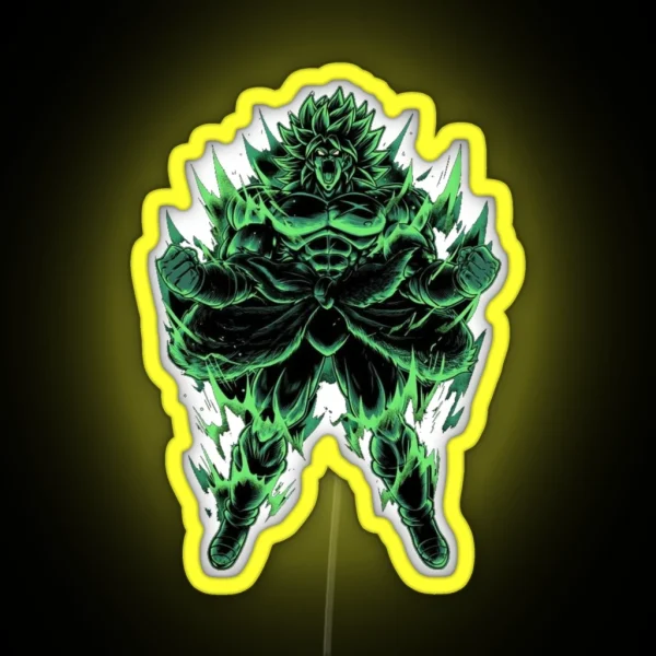 Broly Broly Broly Broly Broly Broly Broly Broly Broly RGB Neon Sign