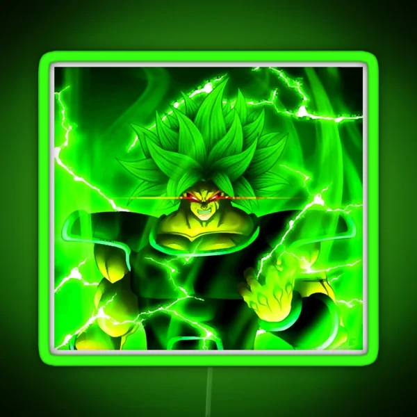 Broly Full Power RGB Neon Sign