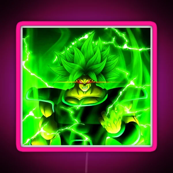 Broly Full Power RGB Neon Sign