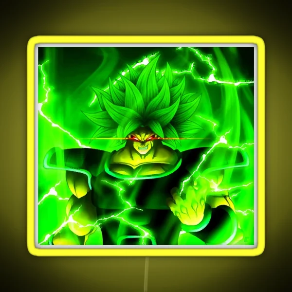 Broly Full Power RGB Neon Sign