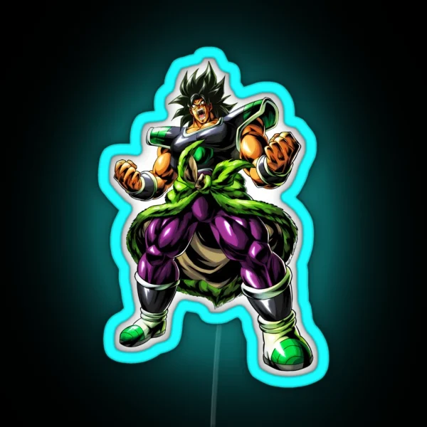 Broly Fury RGB Neon Sign