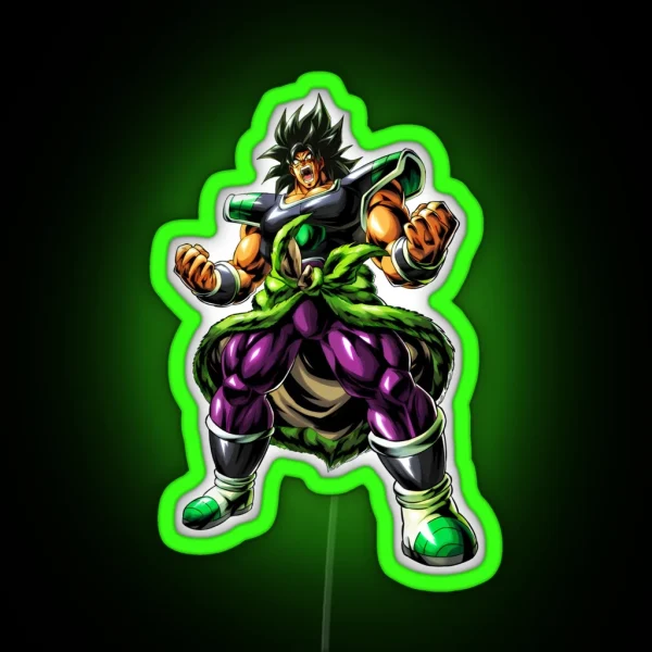 Broly Fury RGB Neon Sign