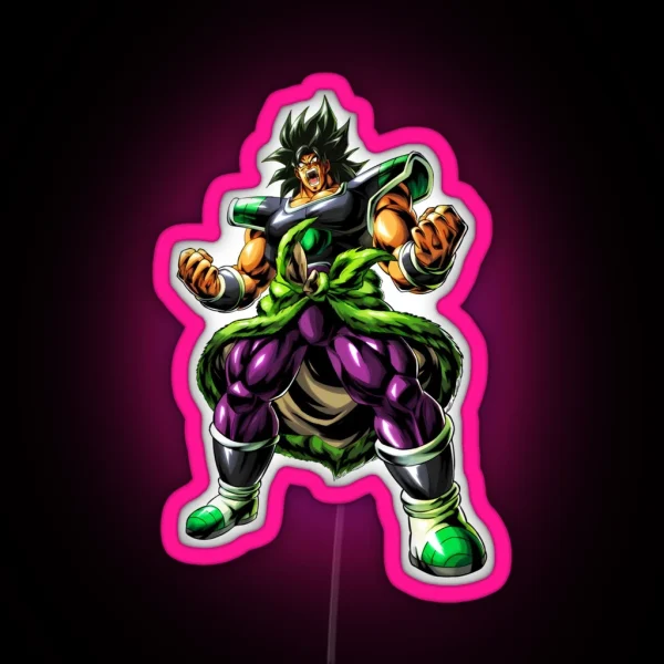 Broly Fury RGB Neon Sign