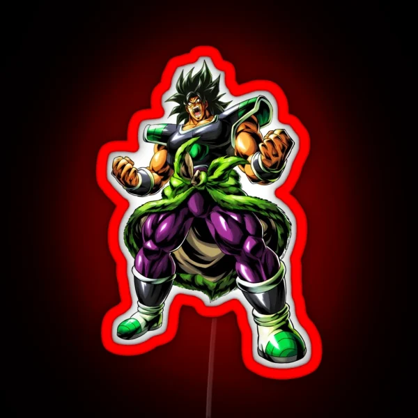 Broly Fury RGB Neon Sign