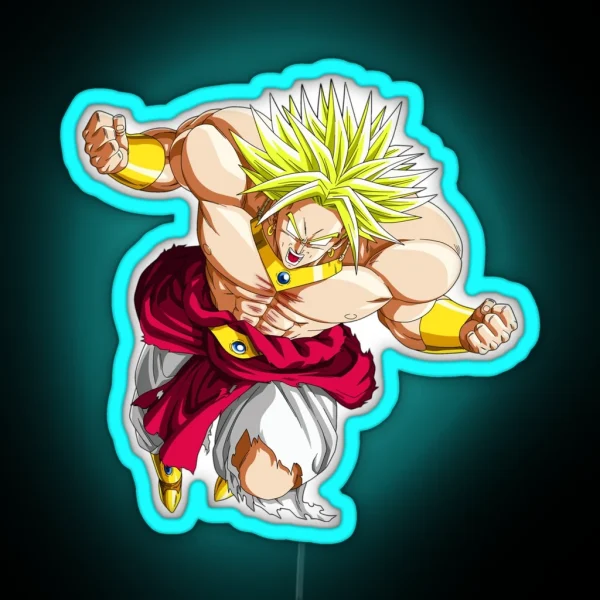 Broly LSSJ RGB Neon Sign