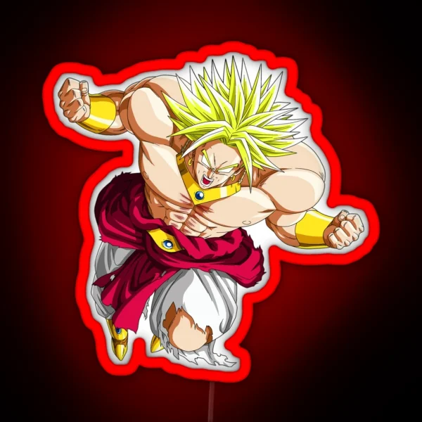 Broly LSSJ RGB Neon Sign