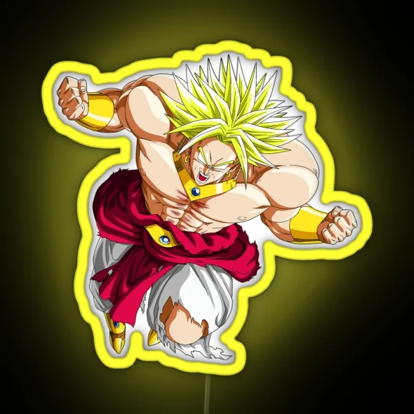 Broly LSSJ RGB Neon Sign