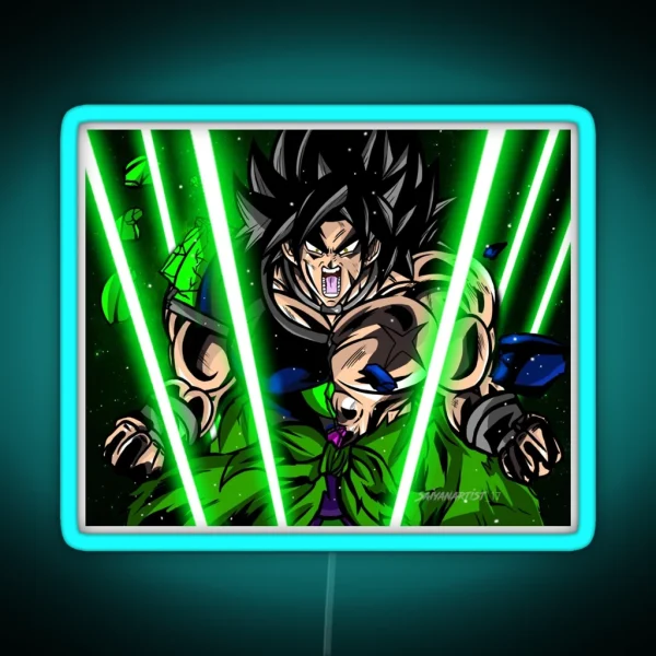 Broly Rage RGB Neon Sign