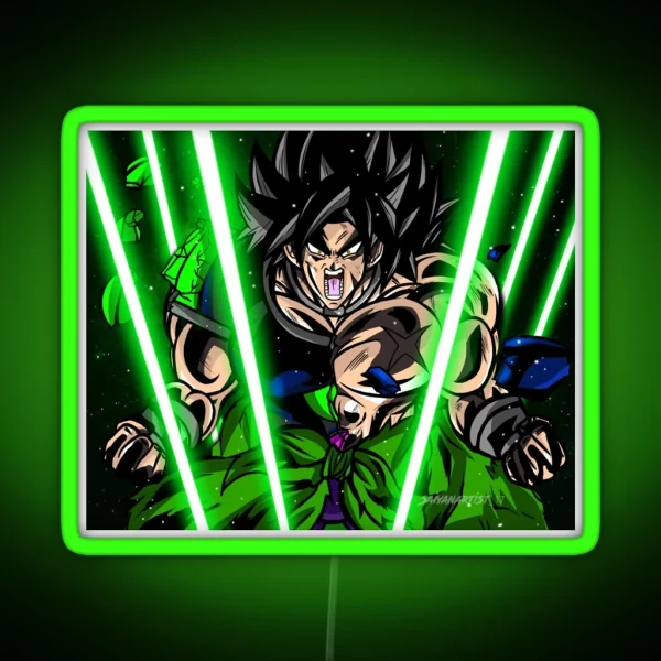 Broly Rage RGB Neon Sign