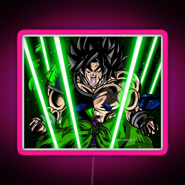 Broly Rage RGB Neon Sign