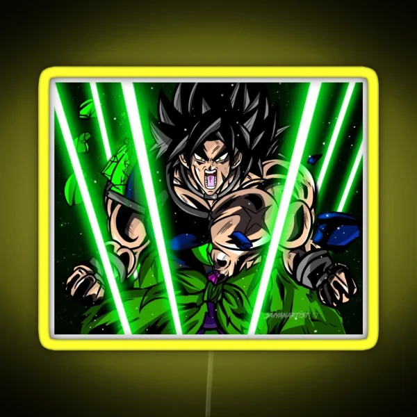 Broly Rage RGB Neon Sign