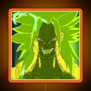 Broly Saiyan Legend RGB Neon Sign