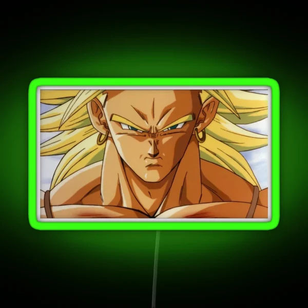 Broly Super Saiyan RGB Neon Sign