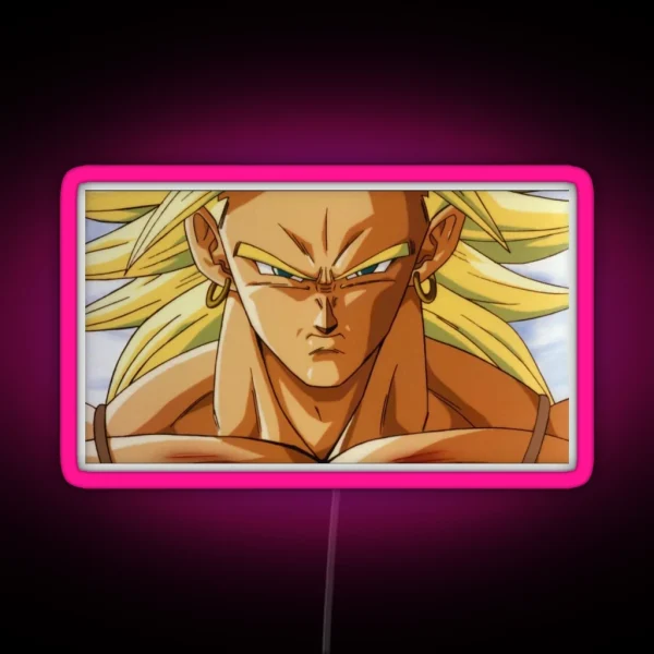 Broly Super Saiyan RGB Neon Sign
