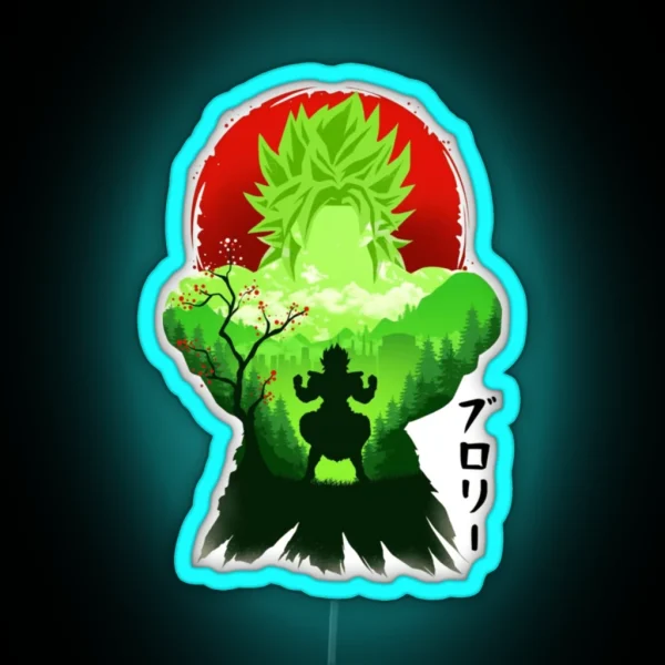 Broly Super Saiyan RGB Neon Sign