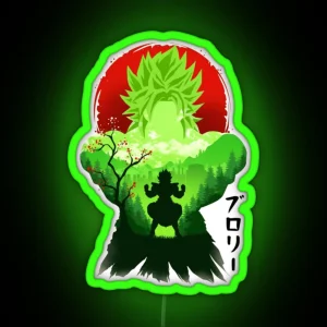 Broly Super Saiyan RGB Neon Sign