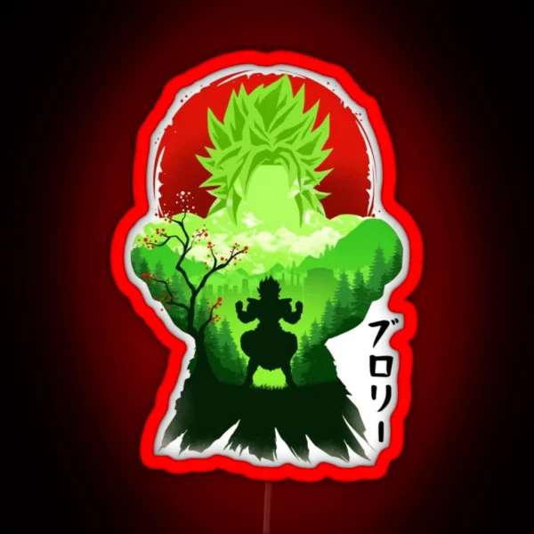 Broly Super Saiyan RGB Neon Sign