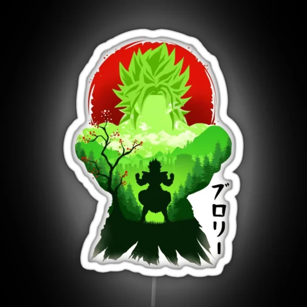Broly Super Saiyan RGB Neon Sign