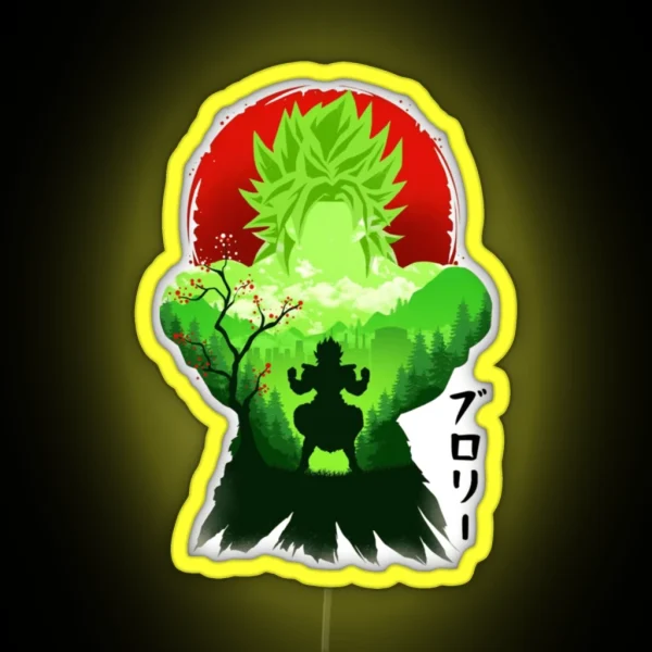 Broly Super Saiyan RGB Neon Sign