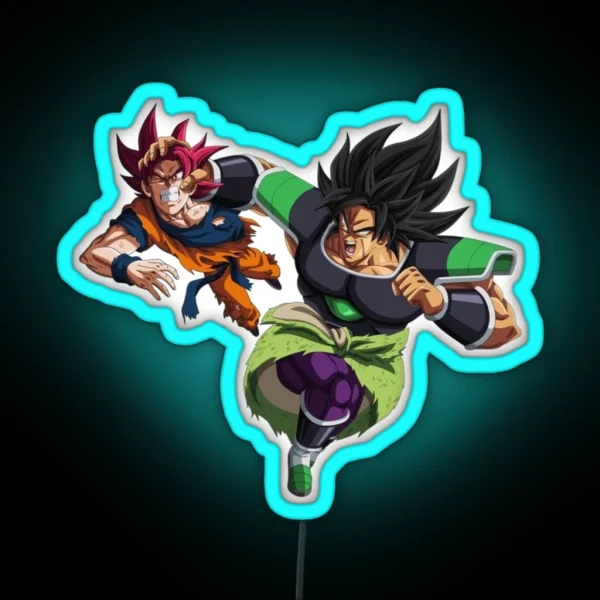 Broly Vs Goku RGB Neon Sign
