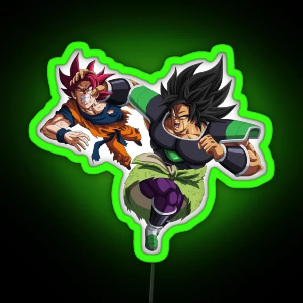 Broly Vs Goku RGB Neon Sign