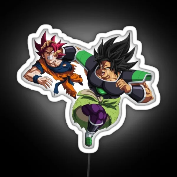 Broly Vs Goku RGB Neon Sign