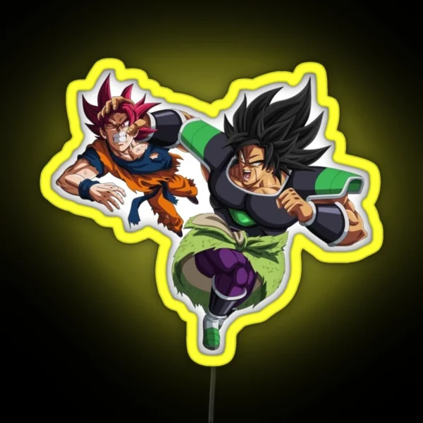 Broly Vs Goku RGB Neon Sign