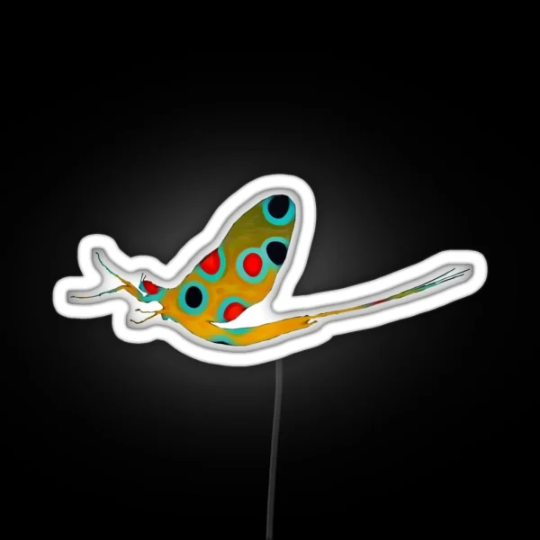 Brook Trout Mayfly Profile RGB Neon Sign