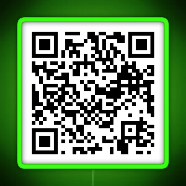 Brooklyn 99 I Want It That Way QR Code RGB Neon Sign