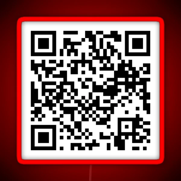 Brooklyn 99 I Want It That Way QR Code RGB Neon Sign
