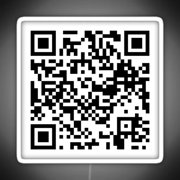 Brooklyn 99 I Want It That Way QR Code RGB Neon Sign