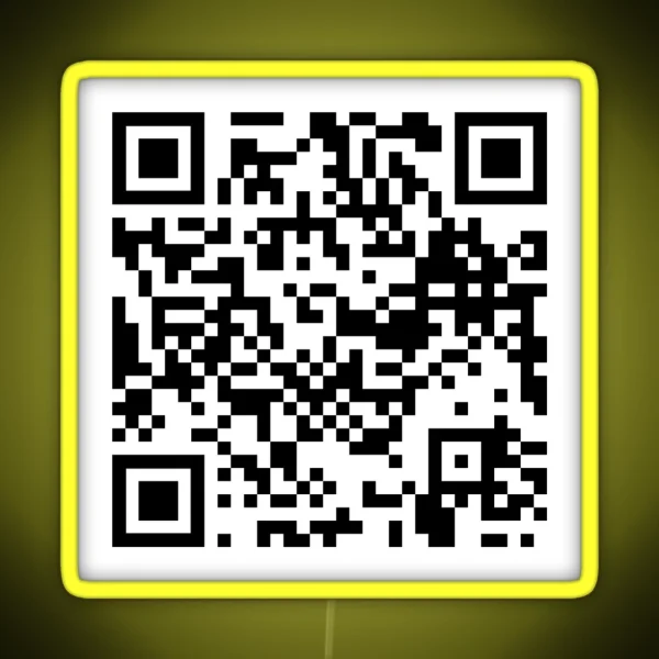 Brooklyn 99 I Want It That Way QR Code RGB Neon Sign
