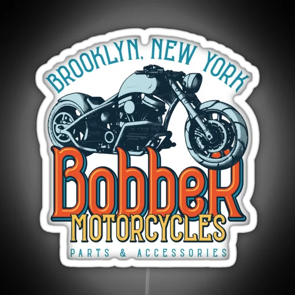 Brooklyn Bobber Motorcycle RGB Neon Sign