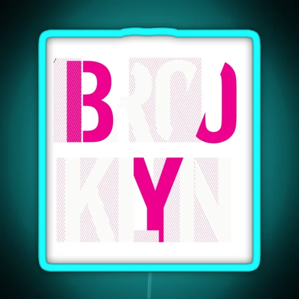 Brooklyn New York City RGB Neon Sign