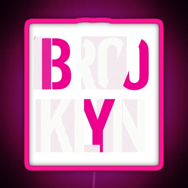 Brooklyn New York City RGB Neon Sign