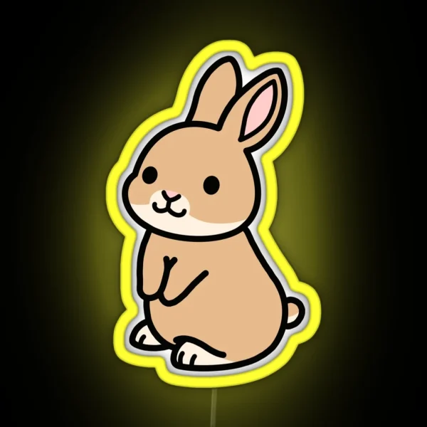 Brown Bunny RGB Neon Sign