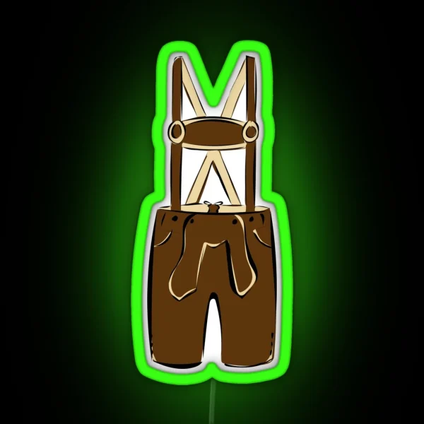 Brown Leather Trousers RGB Neon Sign