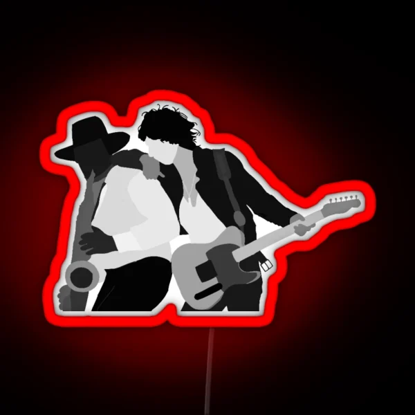 Bruce Springsteen And Clarence Clemons Born To Run RGB Neon Sign