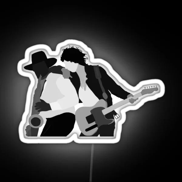 Bruce Springsteen And Clarence Clemons Born To Run RGB Neon Sign