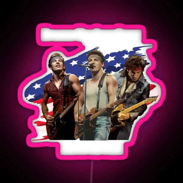 Bruce Springsteen Born In The USA RGB Neon Sign