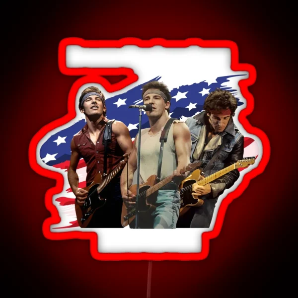 Bruce Springsteen Born In The USA RGB Neon Sign