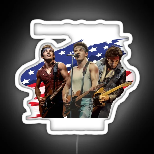 Bruce Springsteen Born In The USA RGB Neon Sign