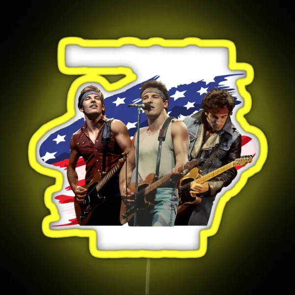 Bruce Springsteen Born In The USA RGB Neon Sign