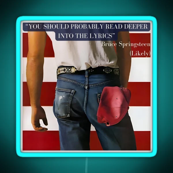 Bruce Springsteen Born In The USA RGB Neon Sign